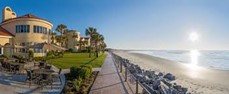 Lodging facility and beach front view