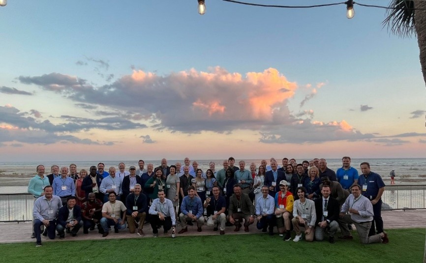 PTF PBI 2023 Participants with ocean in background